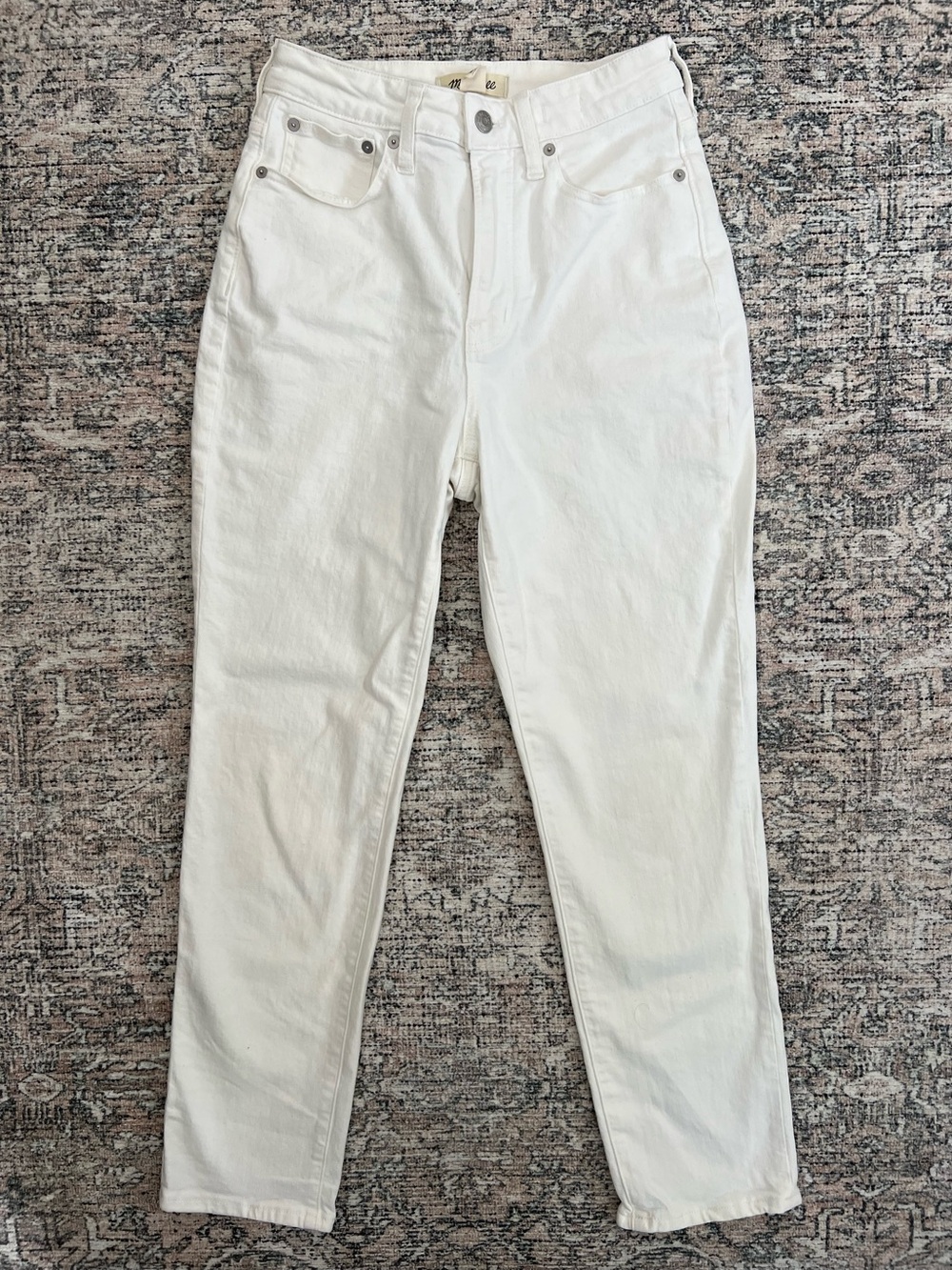 Madewell The Curvy Perfect Vintage Jean Tile White Womens 26